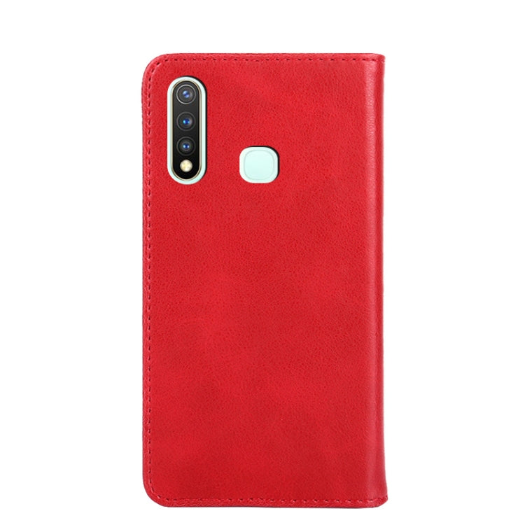 For vivo U3 Non-Magnetic Retro Texture Leather Phone Case
