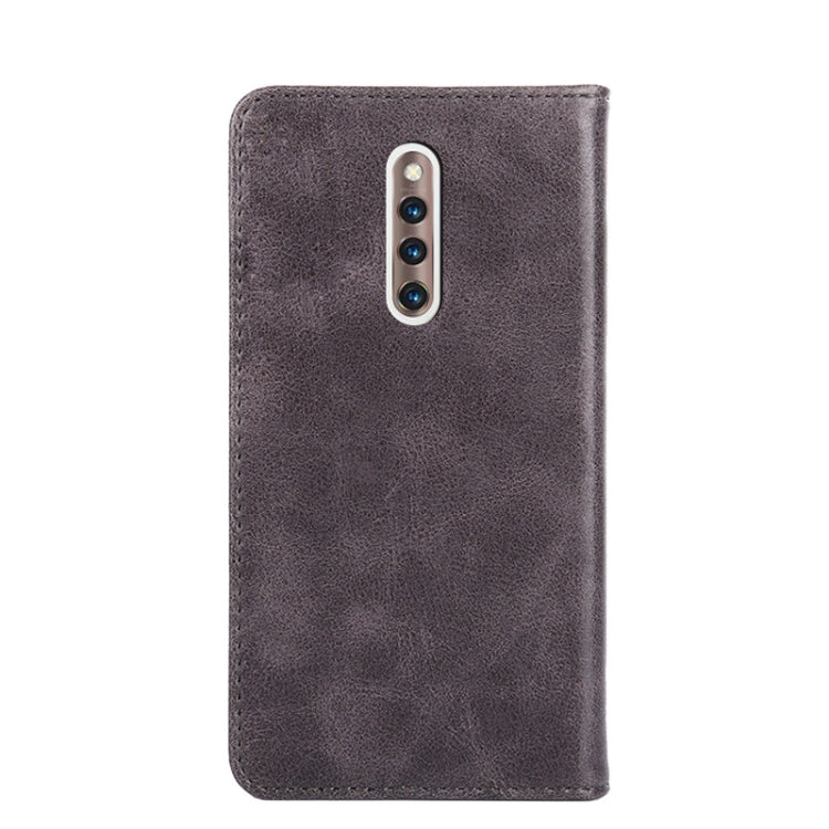 For vivo X27 Pro Non-Magnetic Retro Texture Leather Phone Case