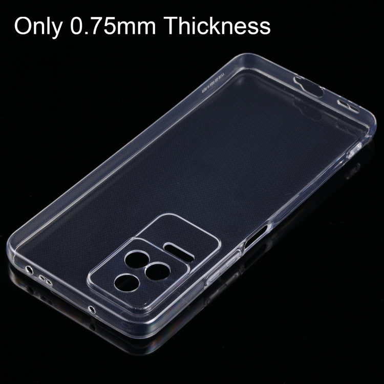 For Xiaomi Redmi K50 / K40S 0.75mm Ultra-thin Transparent TPU Phone Case