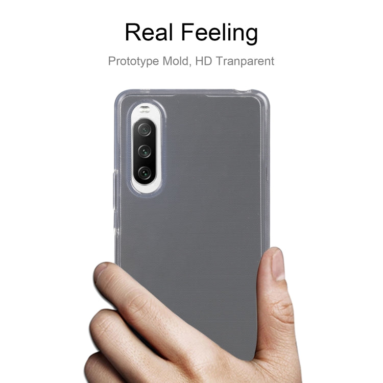 For Sony Xperia 10 IV 0.75mm Ultra-thin Transparent TPU Phone Case