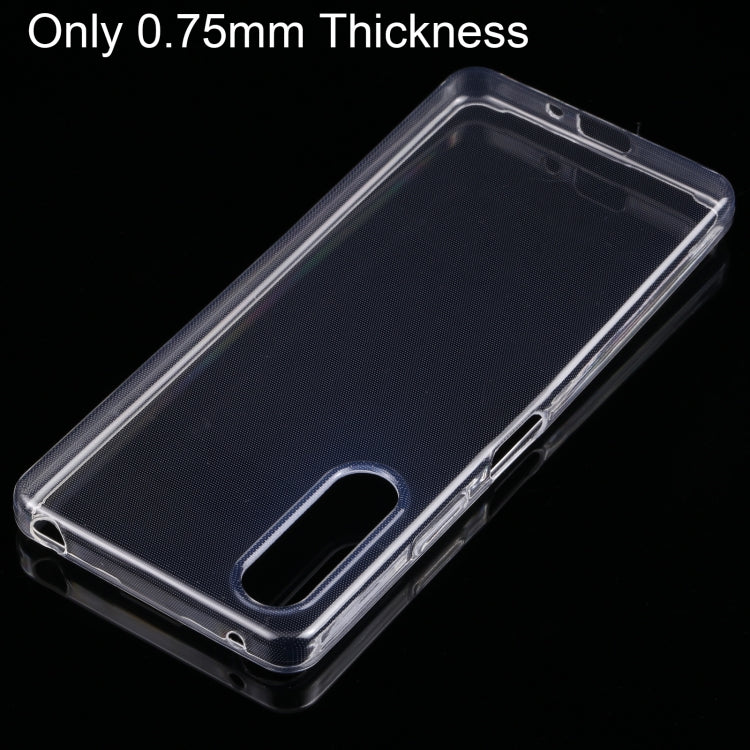 For Sony Xperia 10 IV 0.75mm Ultra-thin Transparent TPU Phone Case