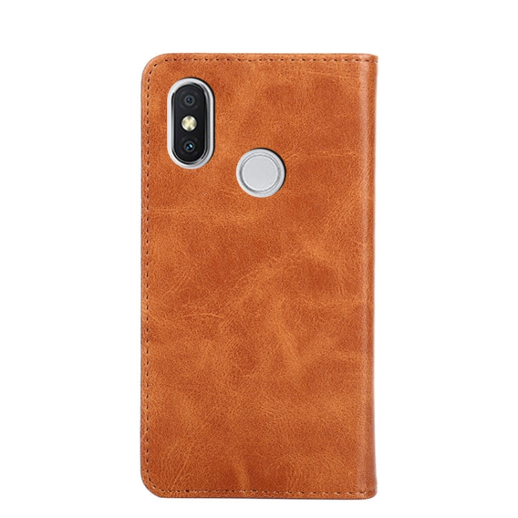 For Xiaomi Mi 8 SE Non-Magnetic Retro Texture Leather Phone Case