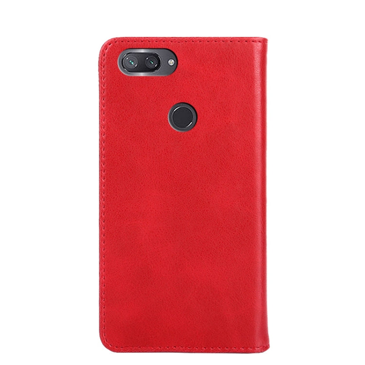 For Xiaomi Mi 8 Lite Non-Magnetic Retro Texture Leather Phone Case