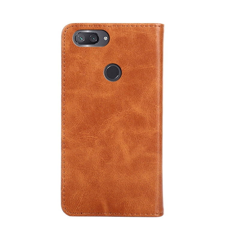 For Xiaomi Mi 8 Lite Non-Magnetic Retro Texture Leather Phone Case
