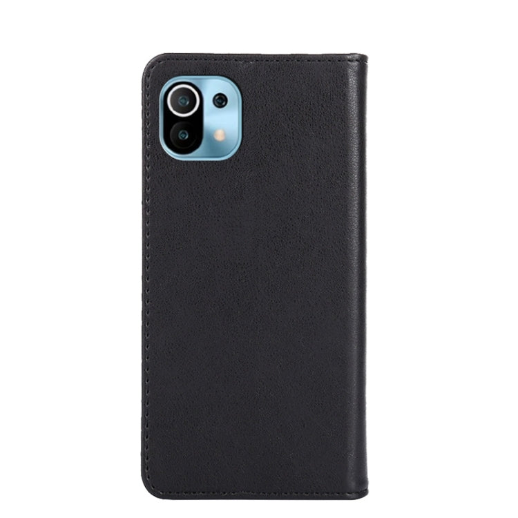 For Xiaomi Mi 11 Non-Magnetic Retro Texture Leather Phone Case