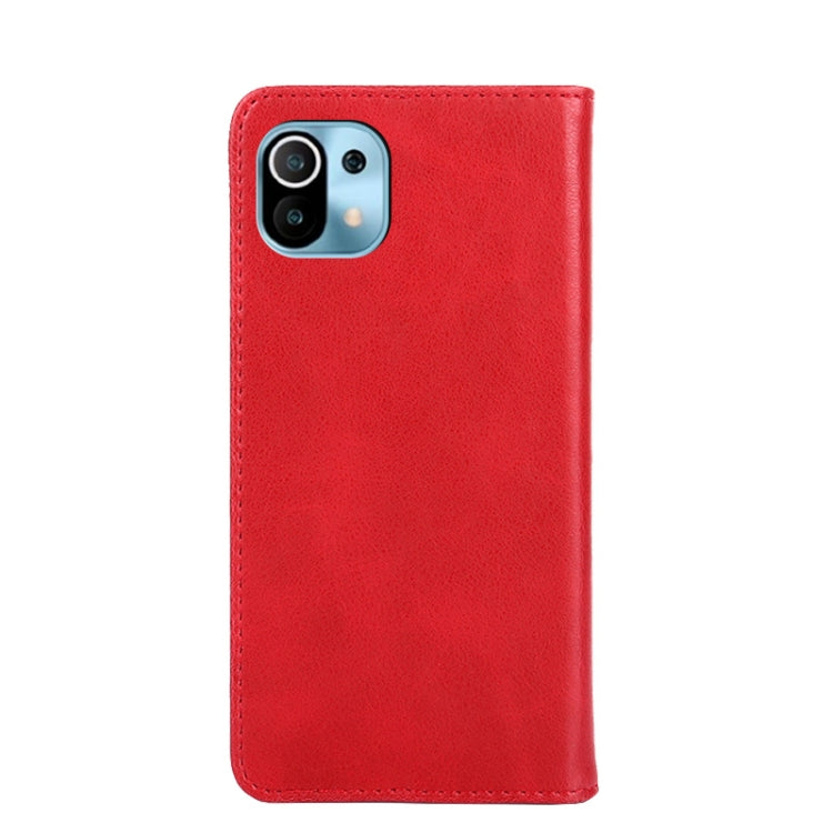 For Xiaomi Mi 11 Non-Magnetic Retro Texture Leather Phone Case