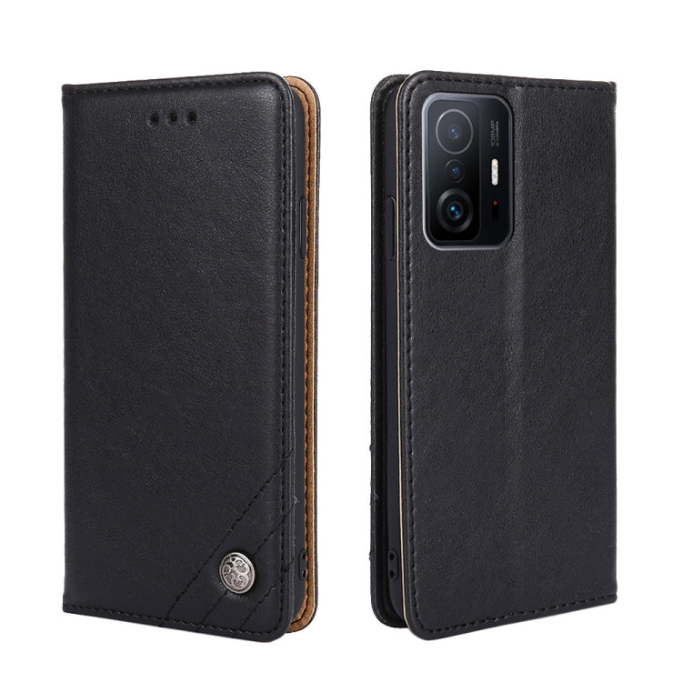 For Xiaomi Mi 11T Non-Magnetic Retro Texture Leather Phone Case