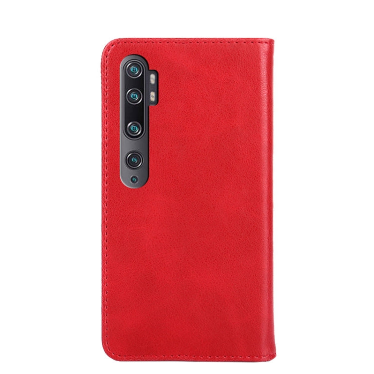 For Xiaomi Mi CC9 Pro Non-Magnetic Retro Texture Leather Phone Case