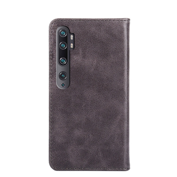 For Xiaomi Mi CC9 Pro Non-Magnetic Retro Texture Leather Phone Case