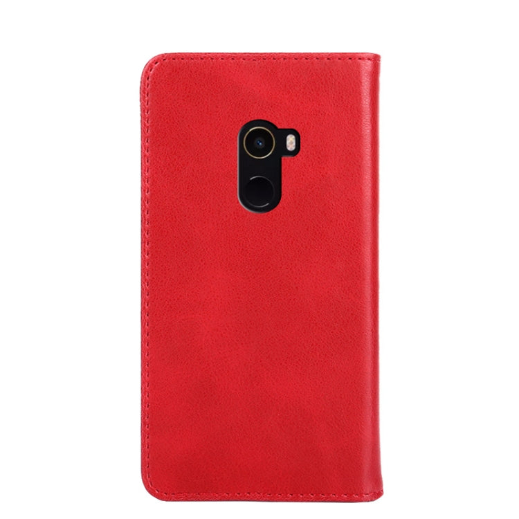 For Xiaomi Mi Mix 2 Non-Magnetic Retro Texture Leather Phone Case