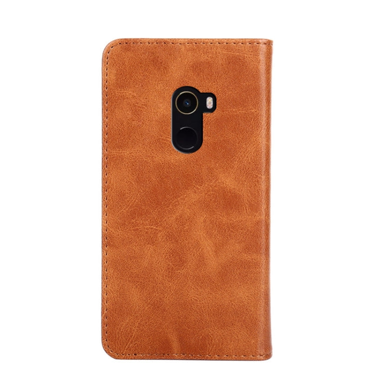For Xiaomi Mi Mix 2 Non-Magnetic Retro Texture Leather Phone Case