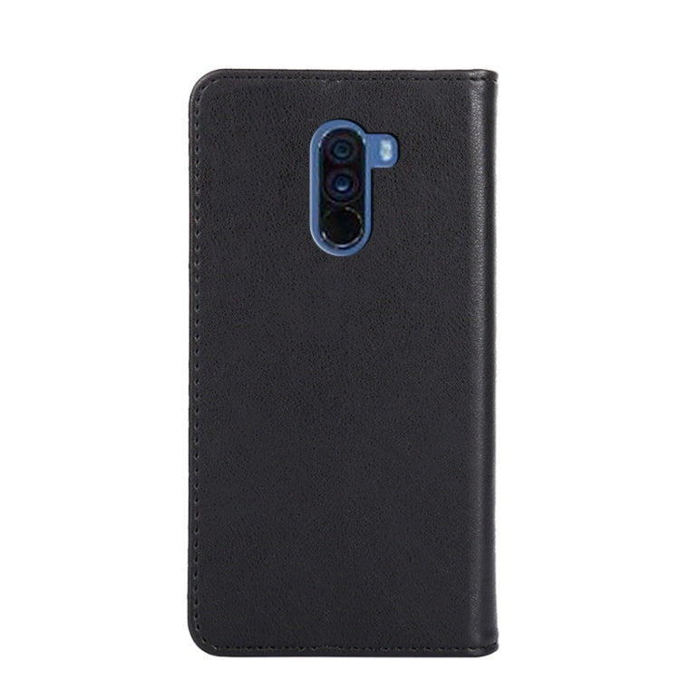 For Xiaomi Pocophone F1 Non-Magnetic Retro Texture Leather Phone Case