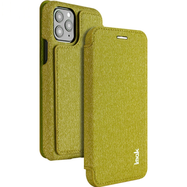 For iPhone 11 Pro IMAK Removable Horizontal Flip Denim Canvas + PC + Magnetic Stripe Case with Card Slot