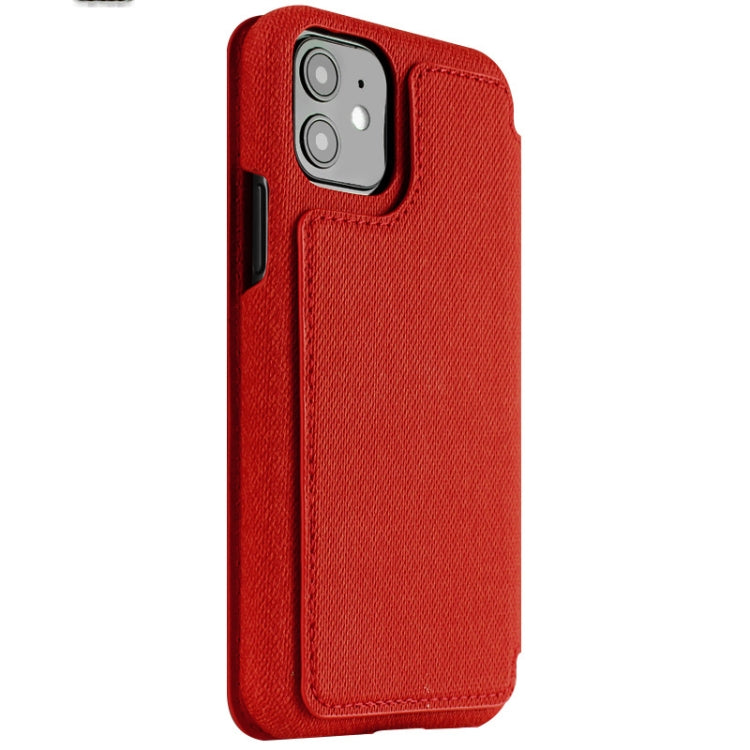 For iPhone 11 IMAK Removable Horizontal Flip Denim Canvas + PC + Magnetic Stripe Case with Card Slot
