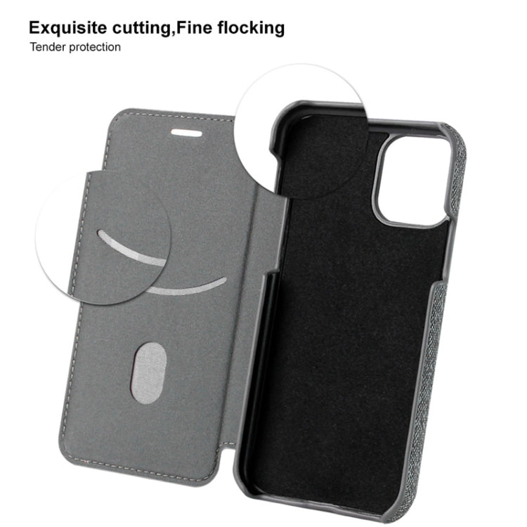 For iPhone 11 IMAK Removable Horizontal Flip Denim Canvas + PC + Magnetic Stripe Case with Card Slot
