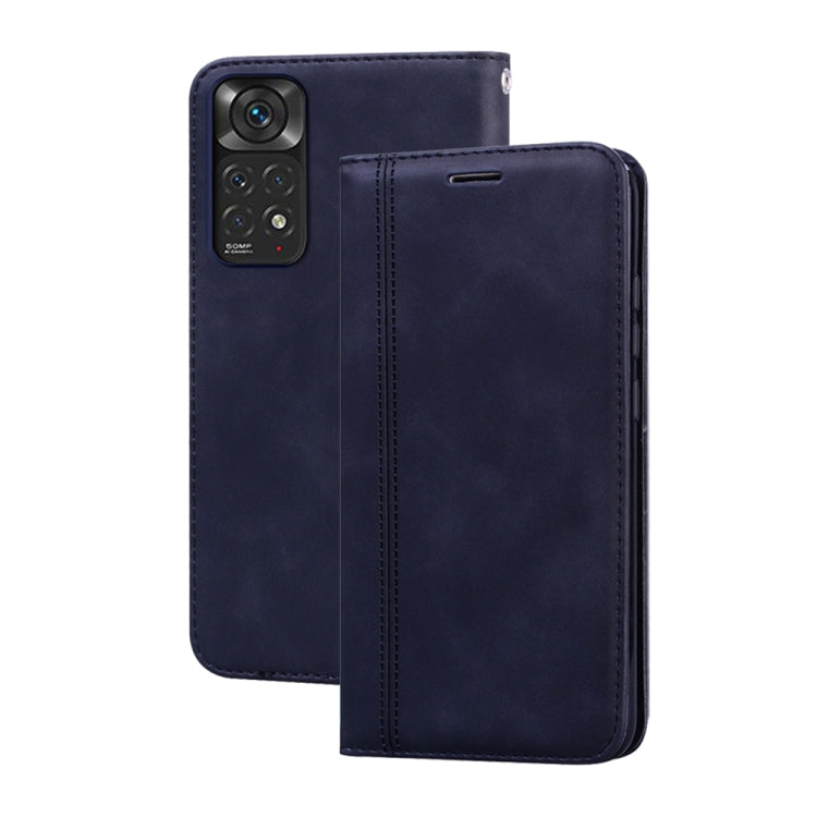 For Xiaomi Redmi Note 11 / Note 11S Frosted Business Magnetic Flip Leather Phone Case