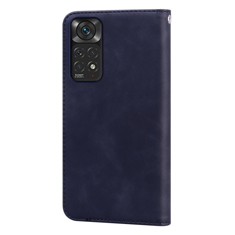 For Xiaomi Redmi Note 11 / Note 11S Frosted Business Magnetic Flip Leather Phone Case