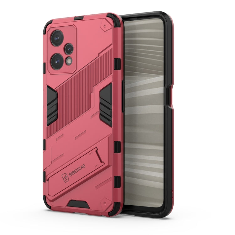 For OPPO Realme 9 Pro Punk Armor 2 in 1 PC + TPU Shockproof Phone Case with Invisible Holder