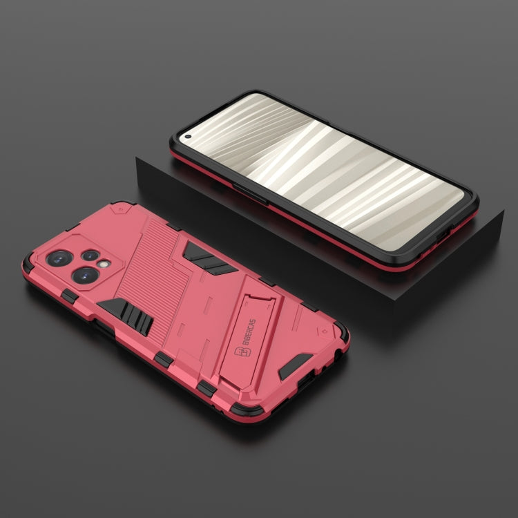 For OPPO Realme 9 Pro Punk Armor 2 in 1 PC + TPU Shockproof Phone Case with Invisible Holder