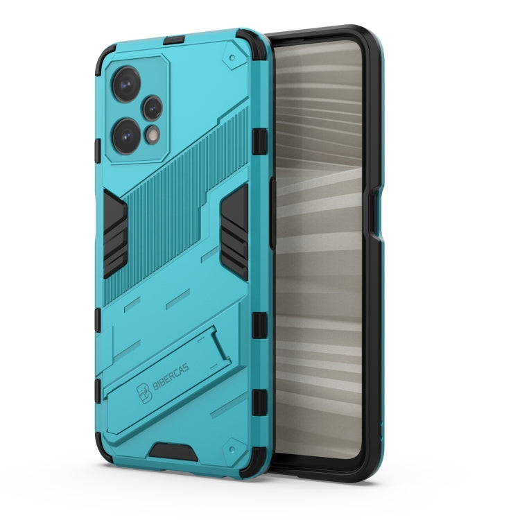 For OPPO Realme 9 Pro Punk Armor 2 in 1 PC + TPU Shockproof Phone Case with Invisible Holder