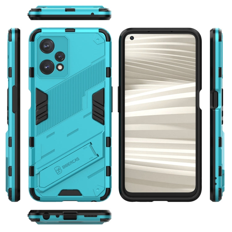For OPPO Realme 9 Pro Punk Armor 2 in 1 PC + TPU Shockproof Phone Case with Invisible Holder