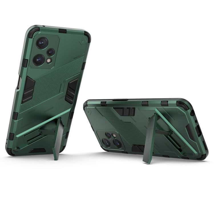 For OPPO Realme 9 Pro Punk Armor 2 in 1 PC + TPU Shockproof Phone Case with Invisible Holder