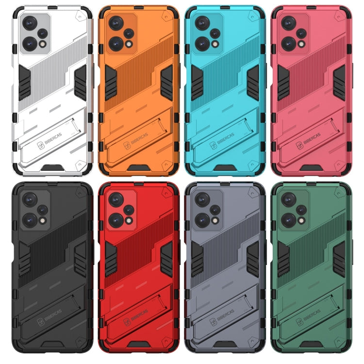 For OPPO Realme 9 Pro Punk Armor 2 in 1 PC + TPU Shockproof Phone Case with Invisible Holder