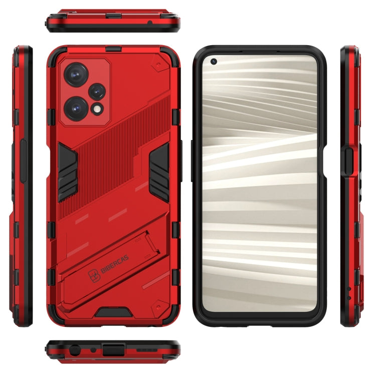 For OPPO Realme 9 Pro Punk Armor 2 in 1 PC + TPU Shockproof Phone Case with Invisible Holder