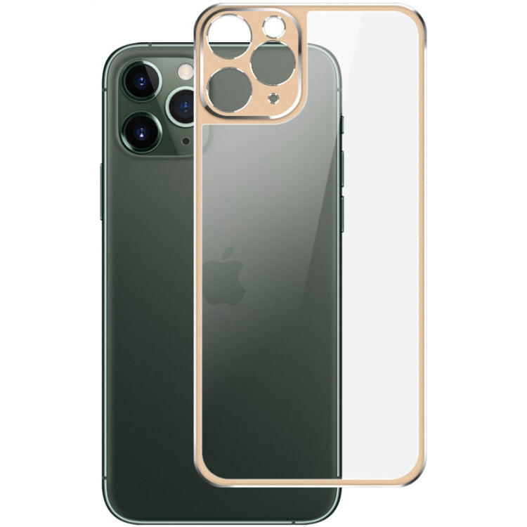 For iPhone 11 Pro Max IMAK Metal Frame Full Screen Tempered Glass Film Screen Film + Back Film