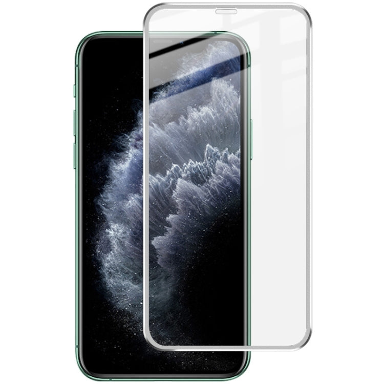 For iPhone 11 Pro Max IMAK Metal Frame Full Screen Tempered Glass Film Screen Film + Back Film