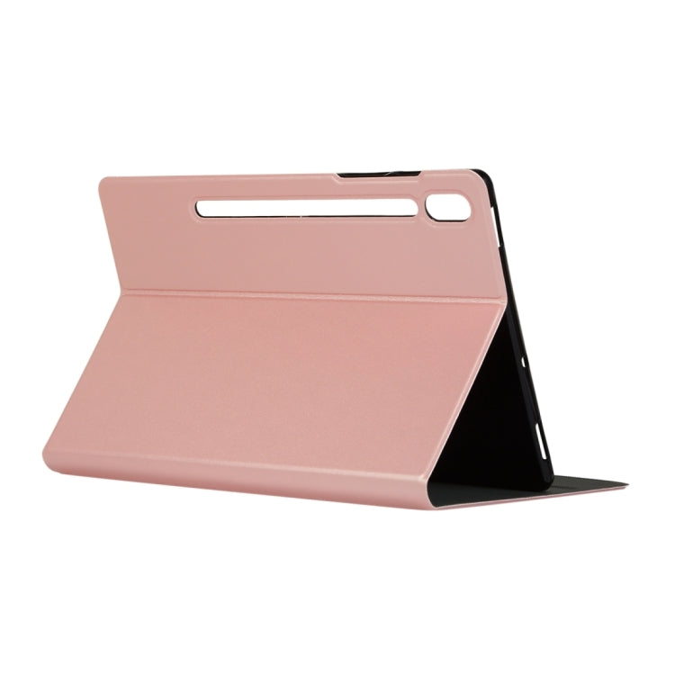 For Samsung Galaxy Tab S8 Ultra Elasticity Leather Tablet Case with Holder