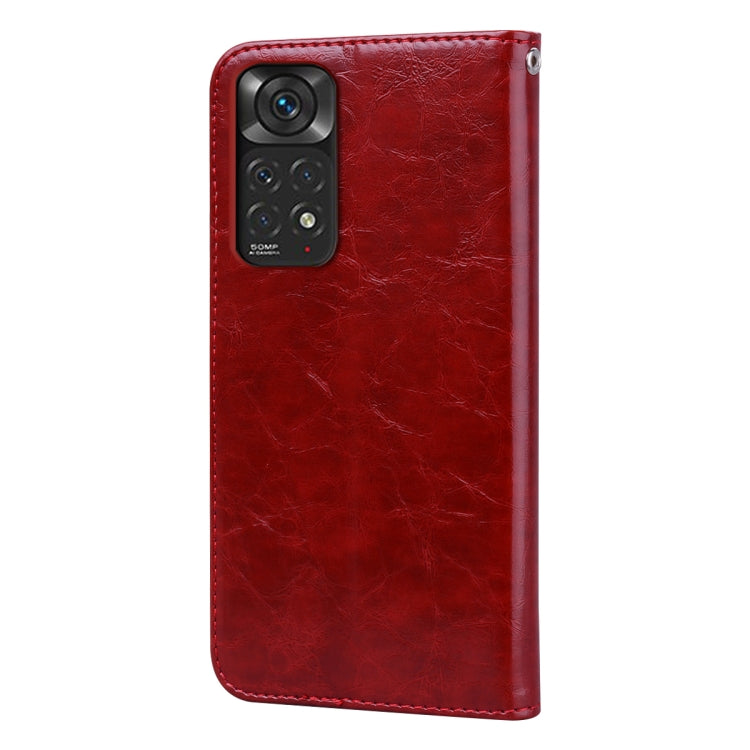 For Xiaomi Redmi Note 11 4G / Note 11S Oil Wax Texture Leather Phone Case