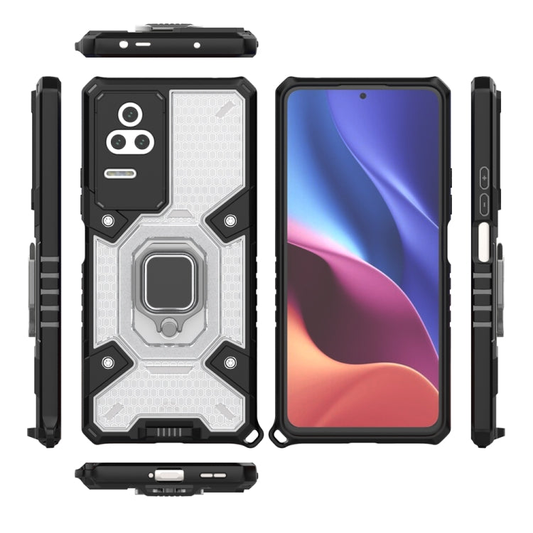 For Xiaomi Redmi K40S Space PC+TPU Shockproof Phone Case with Ring Holder