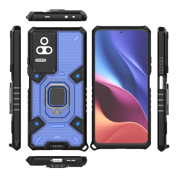 For Xiaomi Redmi K50 Pro Space PC+TPU Shockproof Phone Case with Ring Holder