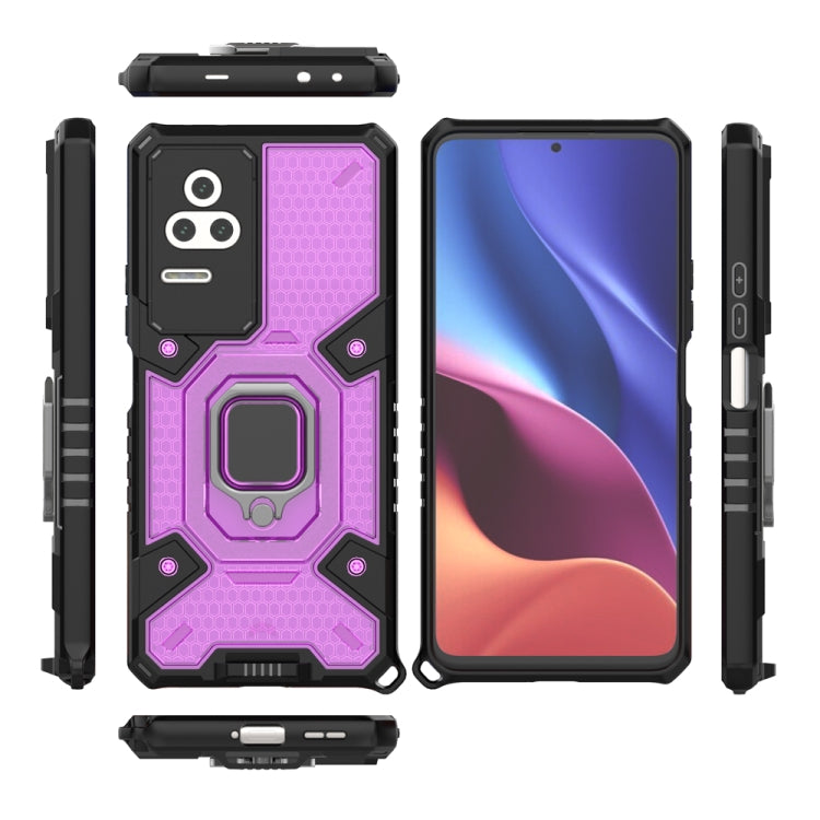 For Xiaomi Redmi K50 Pro Space PC+TPU Shockproof Phone Case with Ring Holder