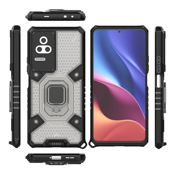 For Xiaomi Redmi K50 Pro Space PC+TPU Shockproof Phone Case with Ring Holder