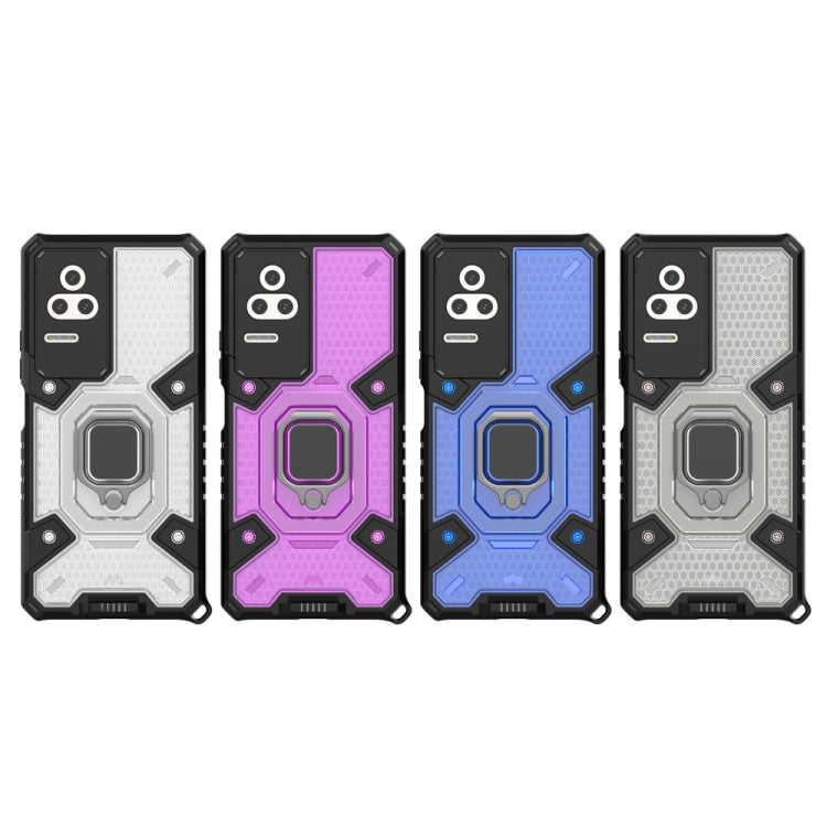 For Xiaomi Redmi K50 Pro Space PC+TPU Shockproof Phone Case with Ring Holder