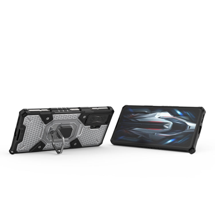 For Xiaomi Redmi K50 Gaming Space PC+TPU Shockproof Phone Case with Ring Holder