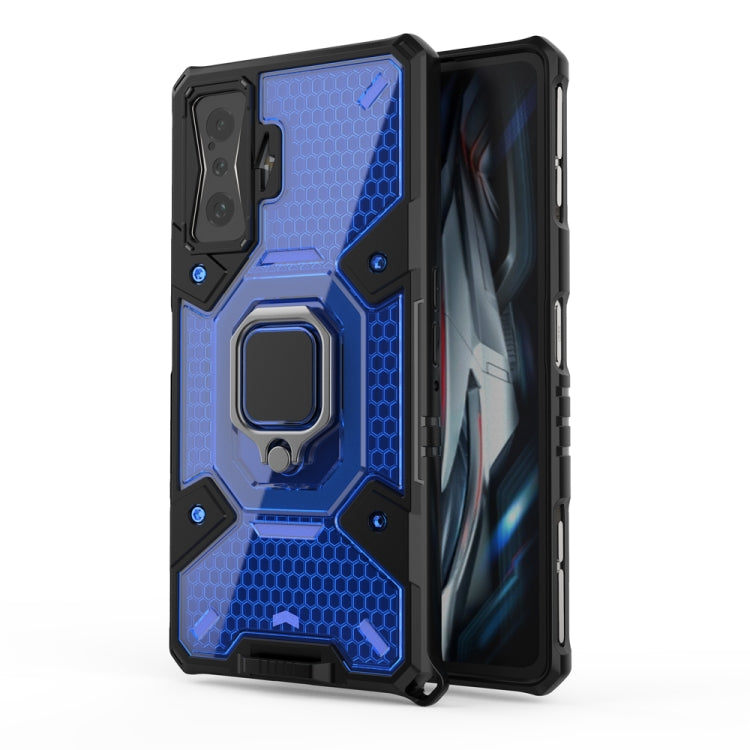 For Xiaomi Redmi K50 Gaming Space PC+TPU Shockproof Phone Case with Ring Holder
