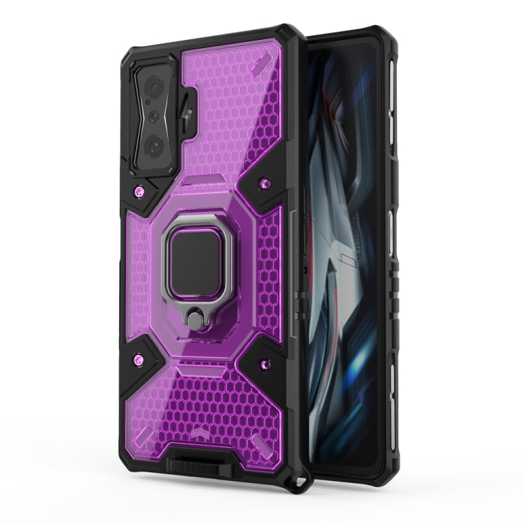 For Xiaomi Redmi K50 Gaming Space PC+TPU Shockproof Phone Case with Ring Holder