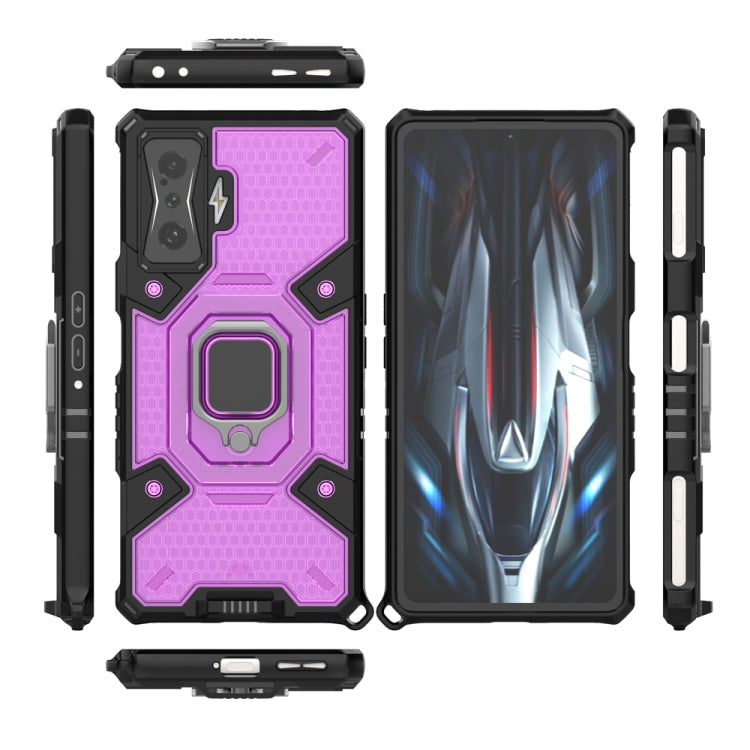 For Xiaomi Redmi K50 Gaming Space PC+TPU Shockproof Phone Case with Ring Holder