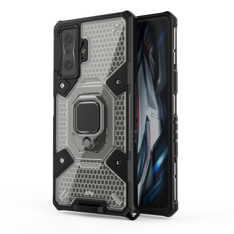 For Xiaomi Redmi K50 Gaming Space PC+TPU Shockproof Phone Case with Ring Holder
