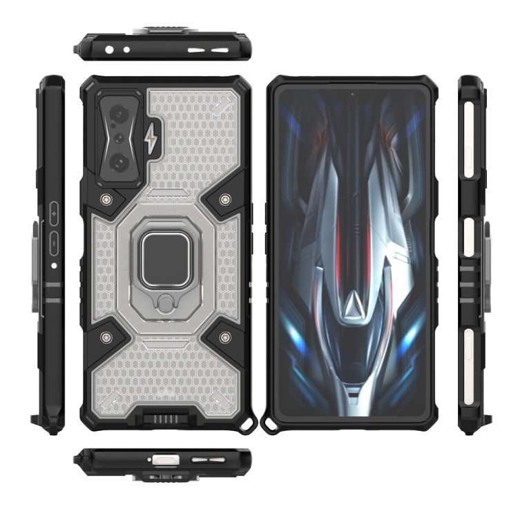 For Xiaomi Redmi K50 Gaming Space PC+TPU Shockproof Phone Case with Ring Holder