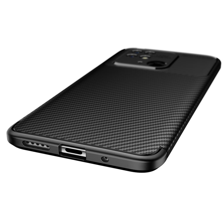 For Xiaomi Redmi 10C Carbon Fiber Texture Shockproof TPU Phone Case