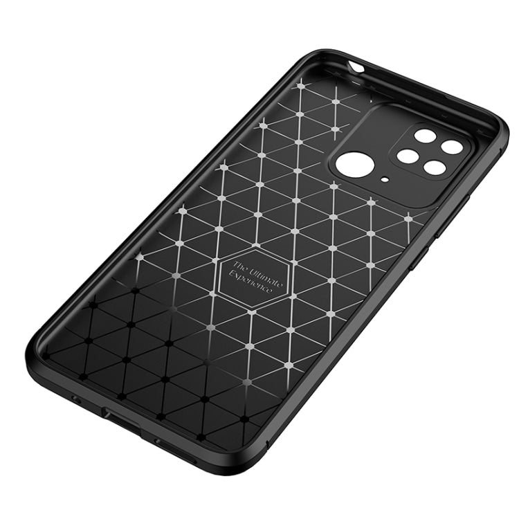 For Xiaomi Redmi 10C Carbon Fiber Texture Shockproof TPU Phone Case