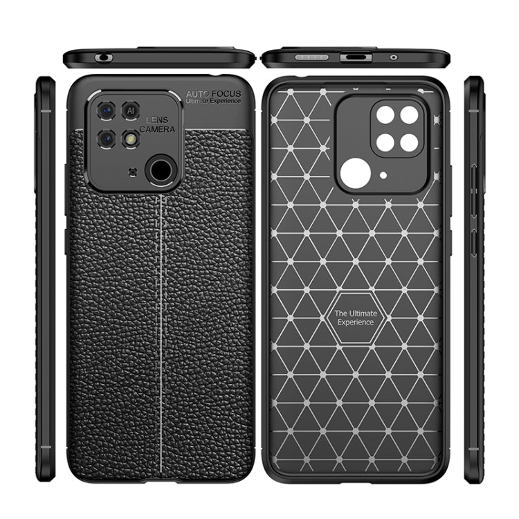 For Xiaomi Redmi 10C Litchi Texture TPU Shockproof Phone Case