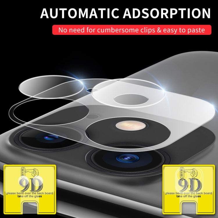 For iPhone 11 Pro Max 9D Transparent Rear Camera Lens Protector Tempered Glass Film Combination Packages