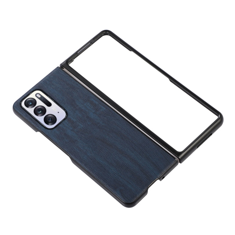 For OPPO Find N Wood Texture PU Phone Case