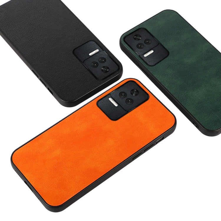 For Xiaomi Redmi K50 / K50 Pro Fine Hole Version Two-color Litchi Texture PU Phone Case