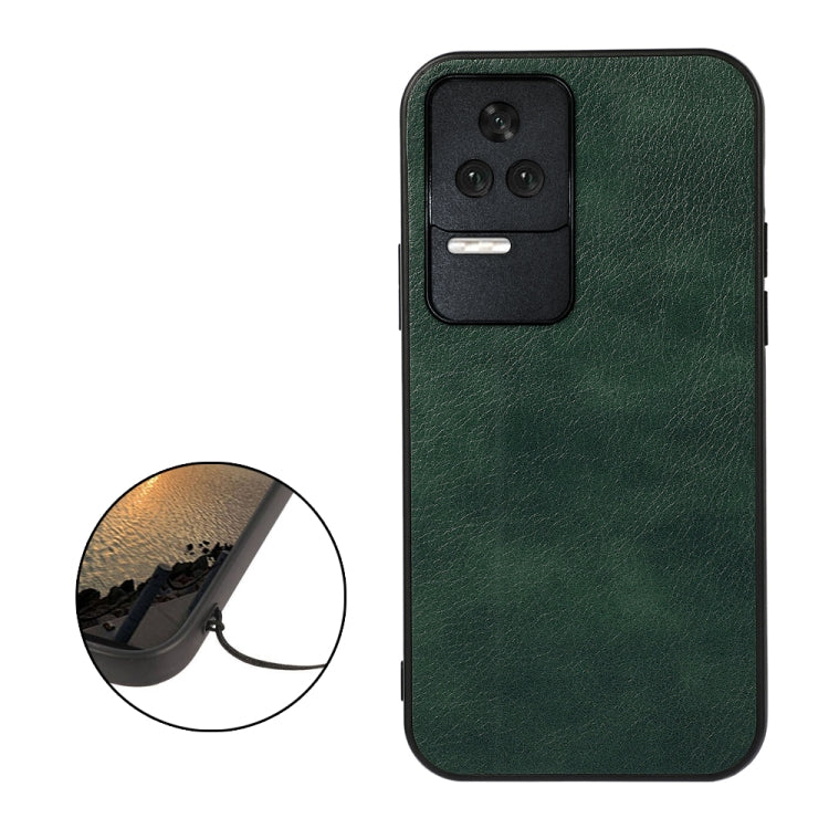 For Xiaomi Redmi K50 / K50 Pro Fine Hole Version Two-color Litchi Texture PU Phone Case